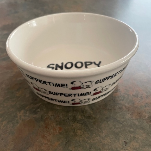 Peanuts Other - *HOST PICK* 𝅺SNOOPY Dog Cat Food Bowl